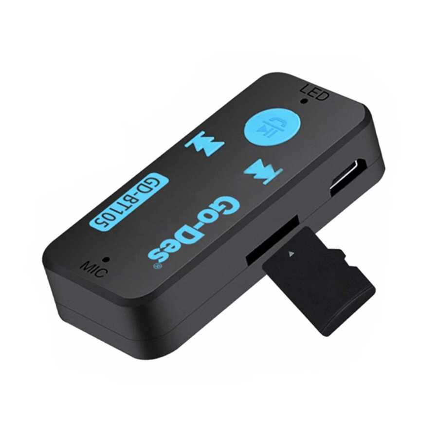Go Des GD-BT105 Kablosuz Ses Alıcı Bluetooth Adaptör - 5 Go Des GD-BT105 Kablosuz Ses Alıcı Bluetooth Adaptör - 5